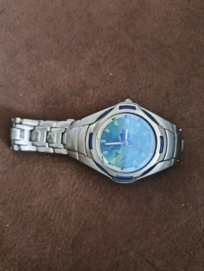 Reloj Náutico Vintage Metálico (Diseño Mapa / Códi
