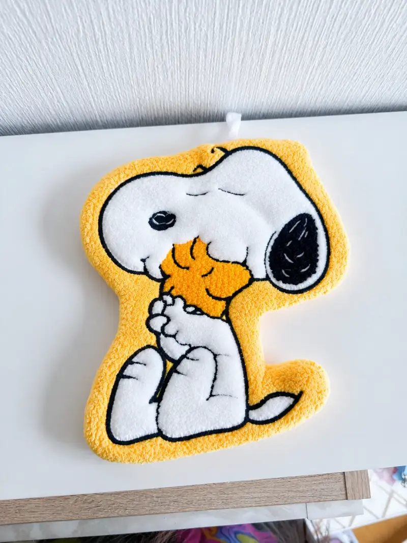 Toalla de mano decorativa Snoopy amarilla - 2