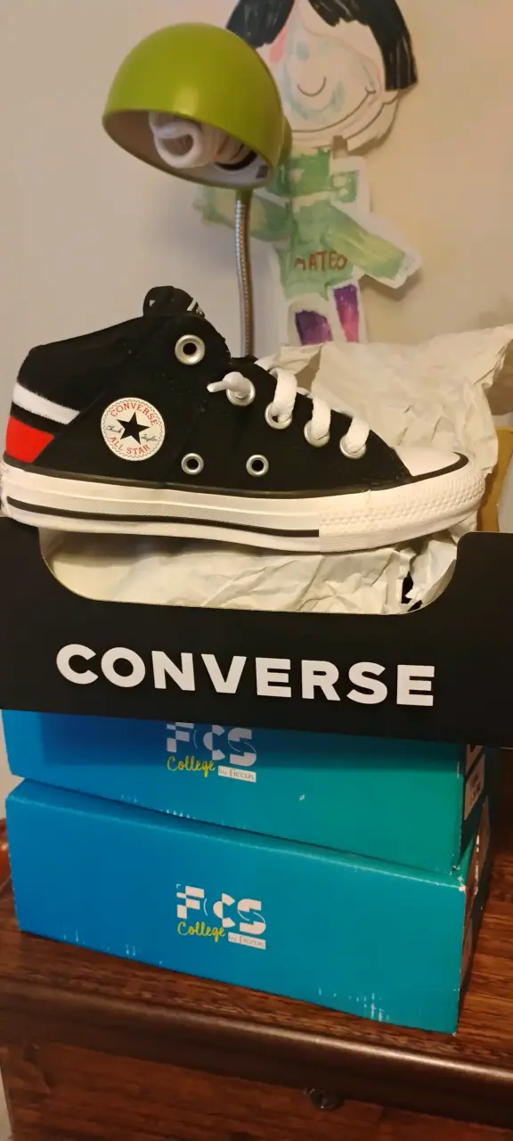 Zapatillas negras Converse All Star - 1