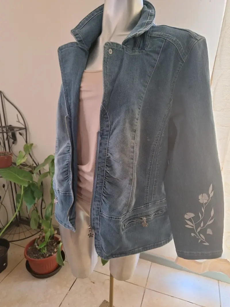 Chaqueta de mezclilla bordada - 2