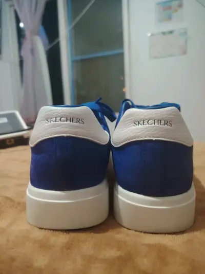 Zapatillas Skechers azul y blanco - miniatura 1