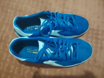 Zapatillas Skechers azul y blanco - miniatura 3