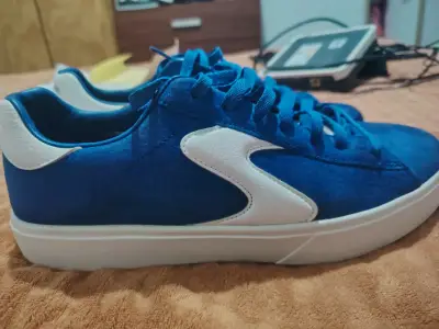Zapatillas Skechers azul y blanco - miniatura 4