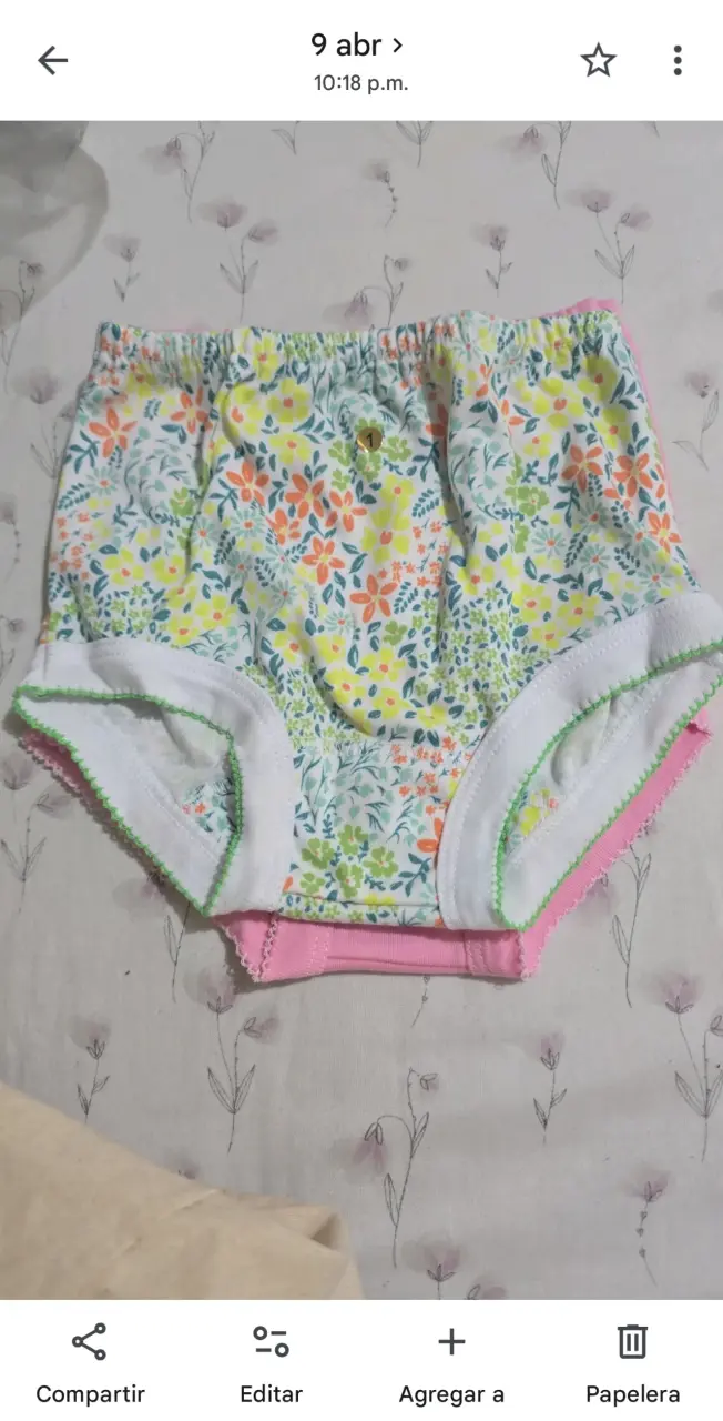 Pantaleta infantil estampada