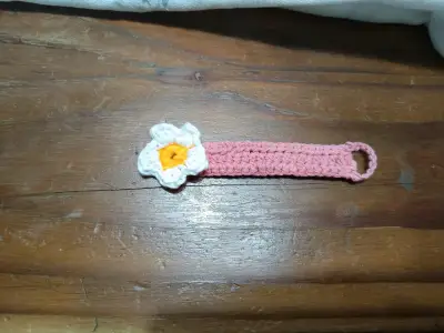 Sujeta cables tejido a crochet - miniatura 2