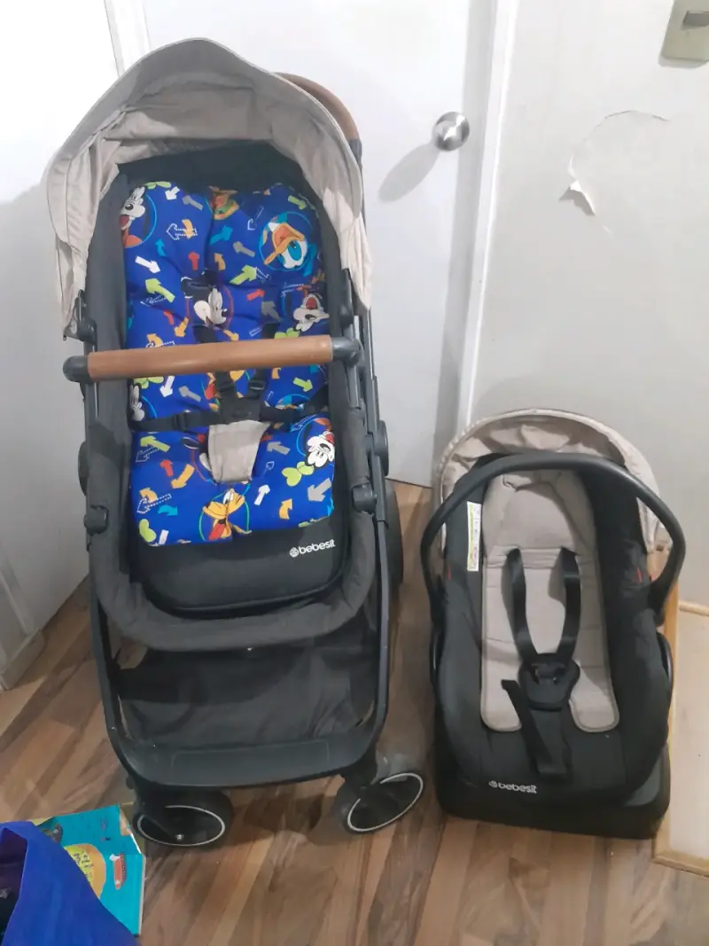 Coche para bebé Bebesit beige - 3