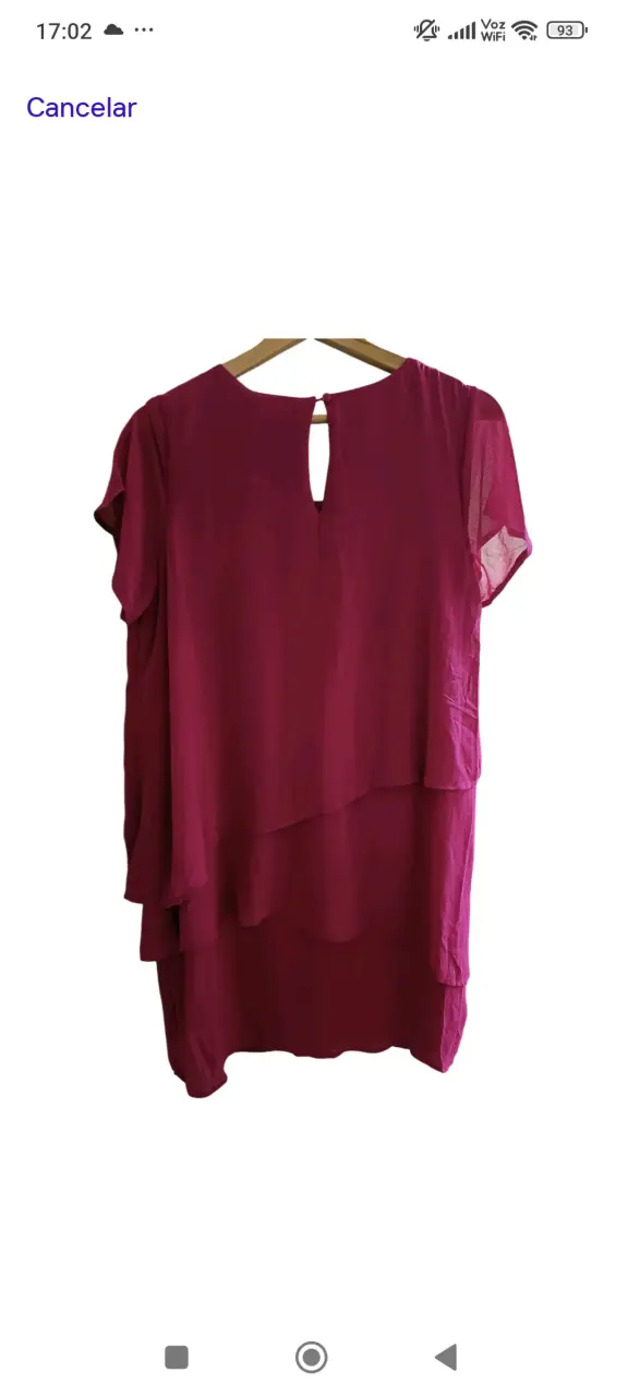 Vestido fucsia con brillantes - 2