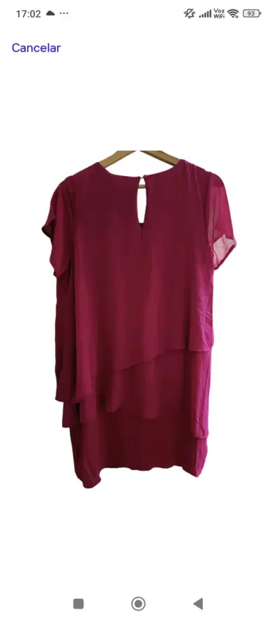 Vestido fucsia con brillantes - miniatura 2
