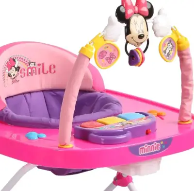 Andador de bebé Minnie rosa - miniatura 2