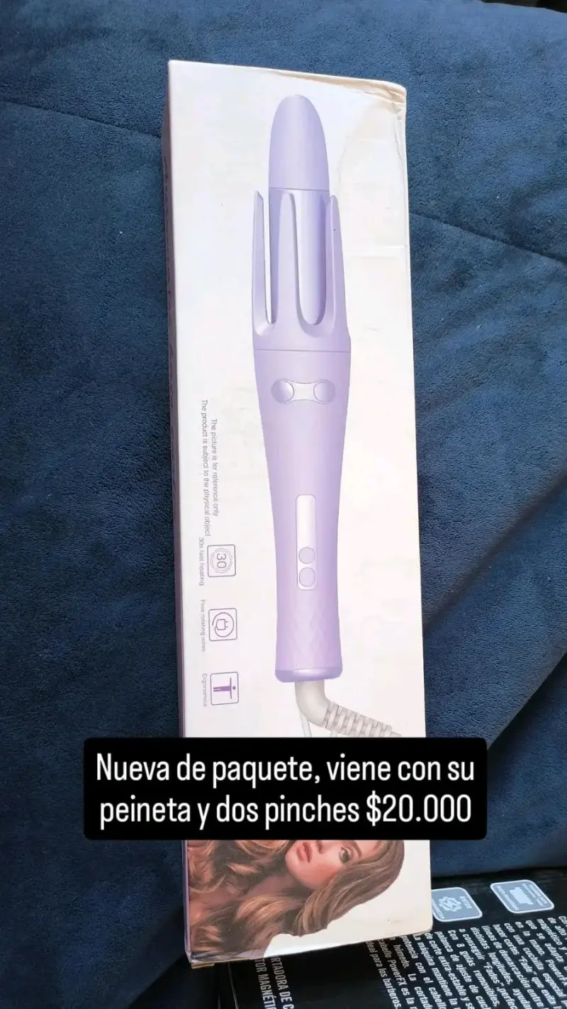 Rizador de cabello morado