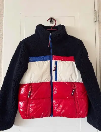 Chaqueta tricolor de sherpa - miniatura 1
