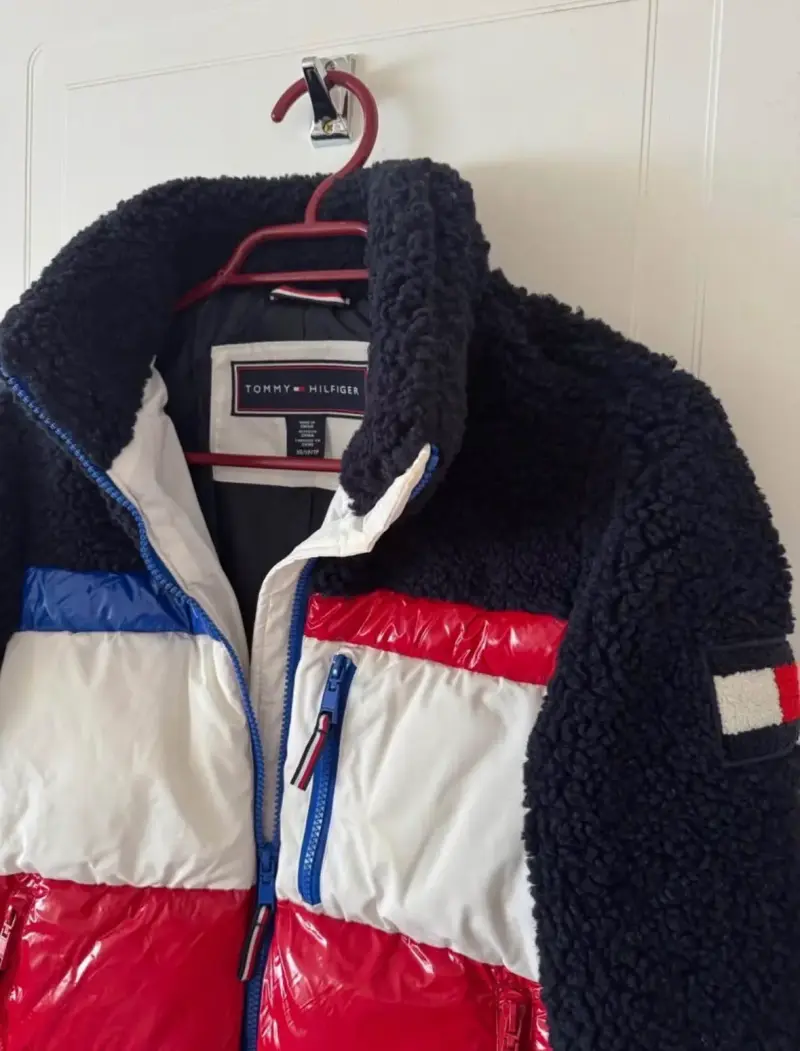 Chaqueta tricolor de sherpa - 3