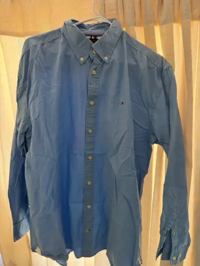 Camisa azul elegante - miniatura 1