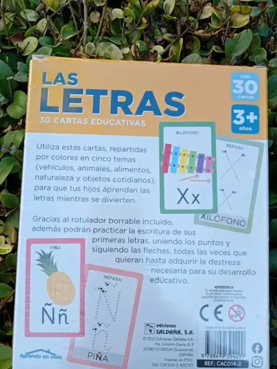 Pack Cartas educativas Las Letras y números - miniatura 2
