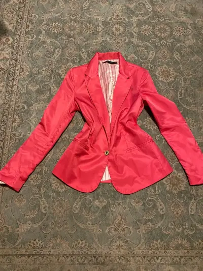 Blusa azul con encaje - miniatura 4