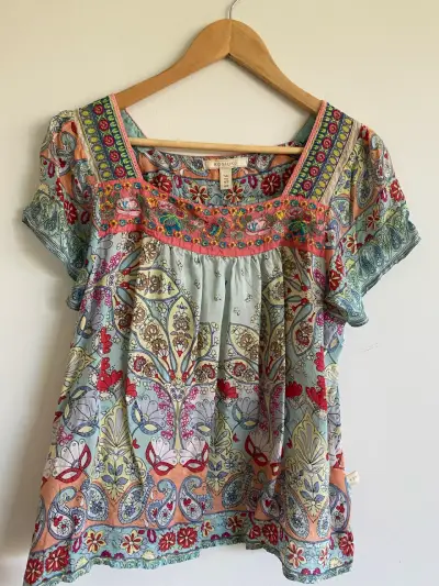 Blusa estampada bohemia Kosiuko - miniatura 1
