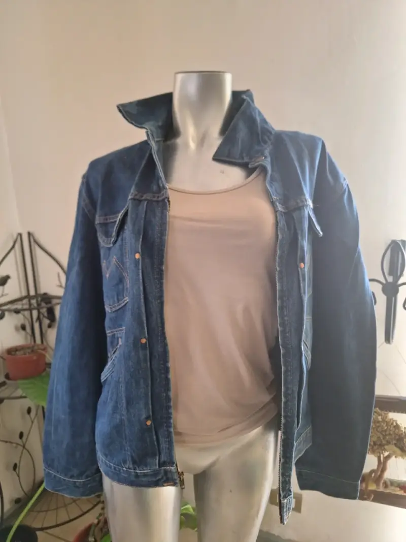 Chaqueta de mezclilla azul - 1