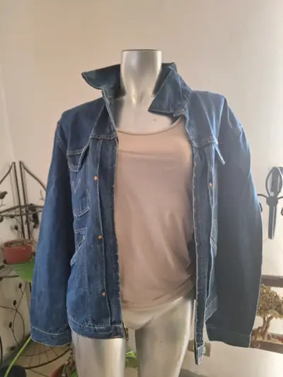 Chaqueta de mezclilla azul - miniatura 1