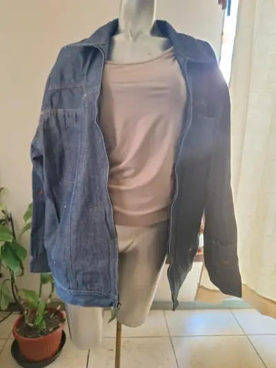 Chaqueta de mezclilla azul - miniatura 1