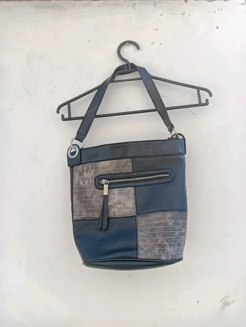 Bolso de cuero patchwork - 1