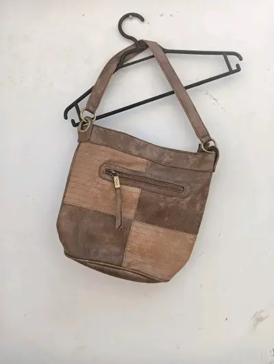 Bolso de cuero patchwork - miniatura 2