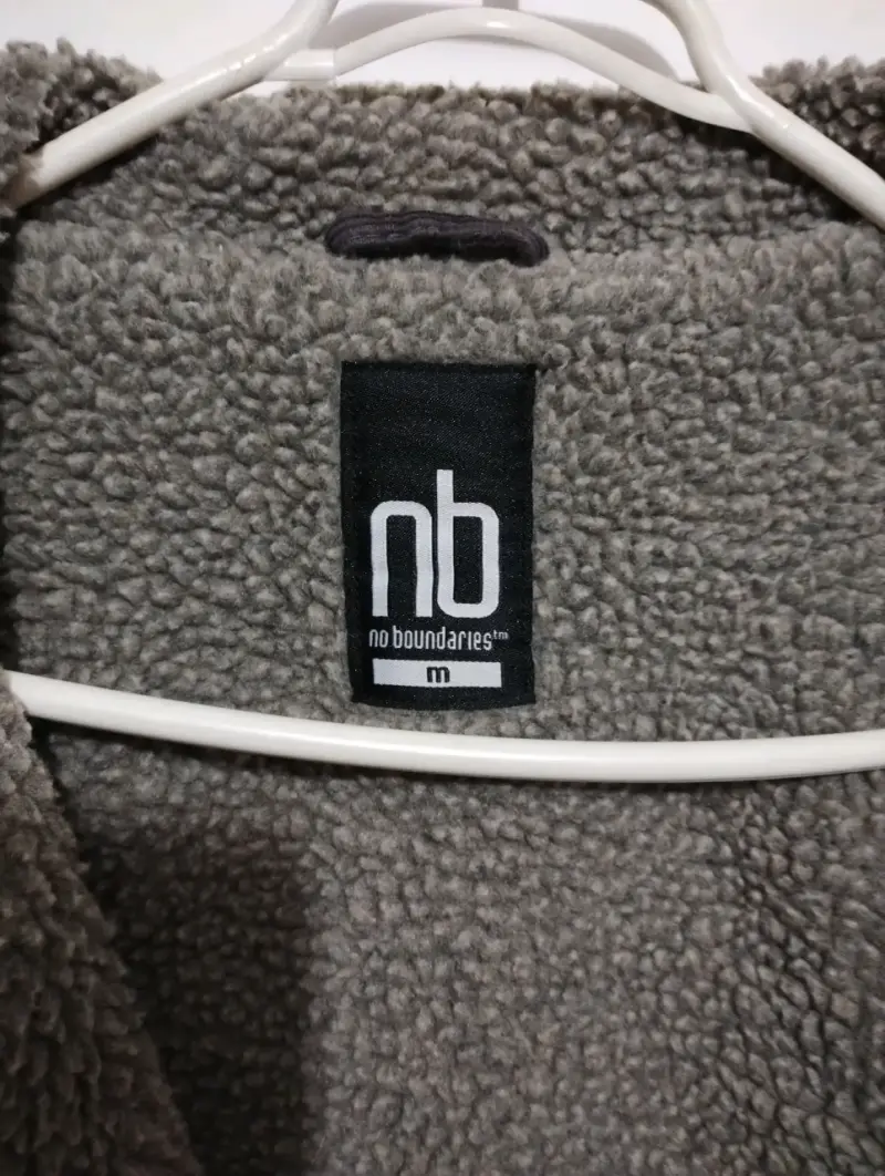 Chaqueta de cotele gris con forro - 4