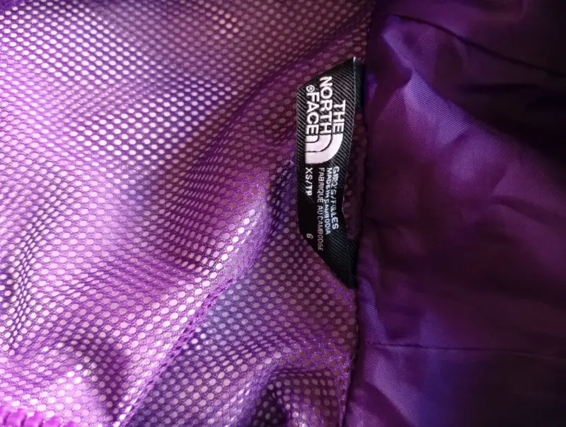 Chaqueta morada North Face XS niña - 1