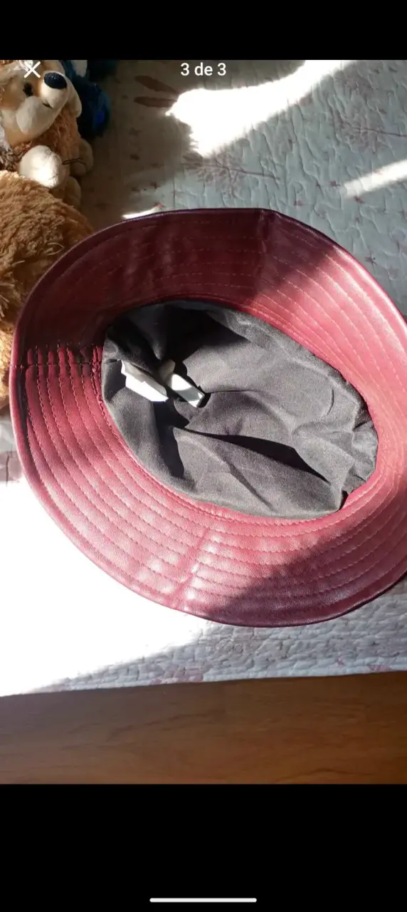 Sombrero rojo estilo bucket - 3