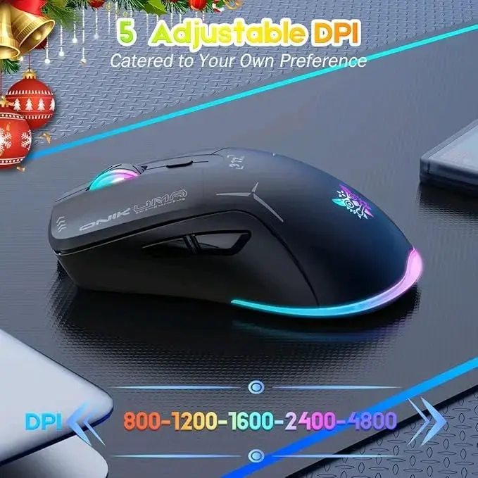 Mouse Gamer Inalámbrico Onikuma CW917 RGB | 2.4GHz - 2