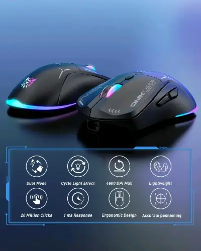 Mouse Gamer Inalámbrico Onikuma CW917 RGB | 2.4GHz - miniatura 3