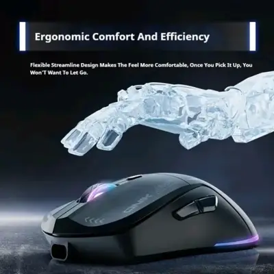 Mouse Gamer Inalámbrico Onikuma CW917 RGB | 2.4GHz - miniatura 6