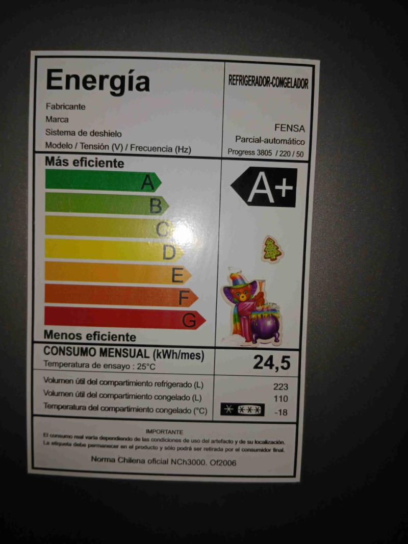 Refrigerador plateado doble puerta - 3