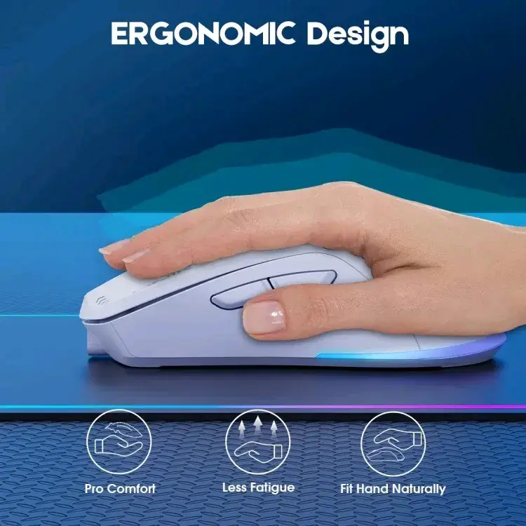 Mouse Gamer Inalámbrico Onikuma CW917 RGB | 2.4GHz - 2