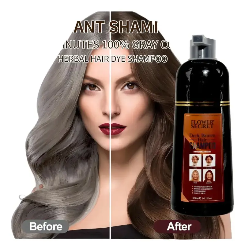 Shampoo Matizante Marrón Oscuro Flower Secret - 5