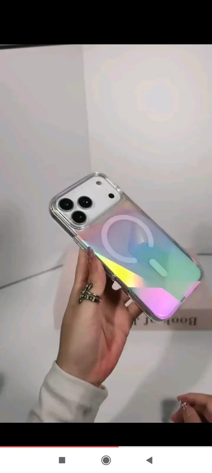 Carcasa funda iPhone 17 pro max holográfica - 5