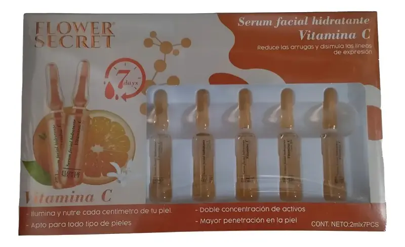 Ampollas Serum Facial Vitamina C Flower Secret - 2