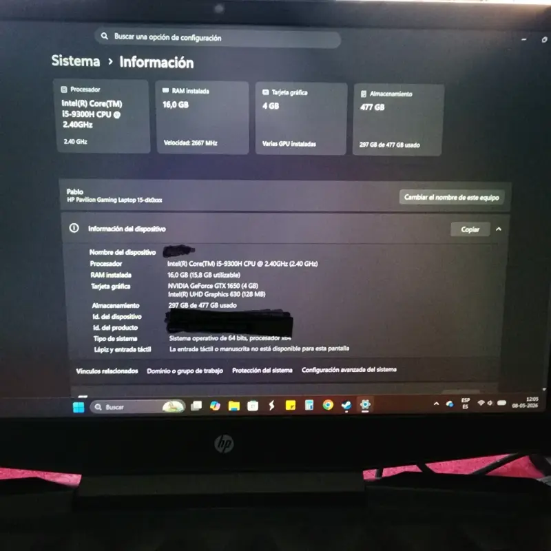 Laptop HP Pavilion negra - 6