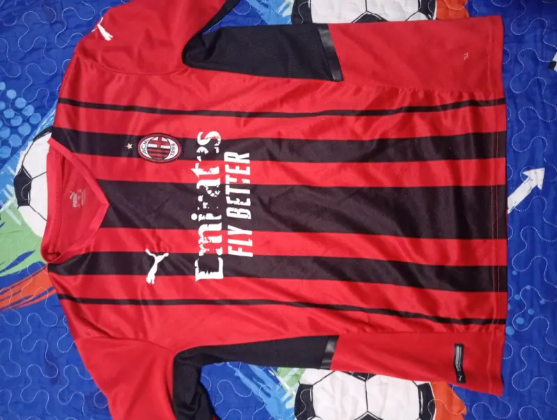 Camiseta fútbol AC Milan roja - 2