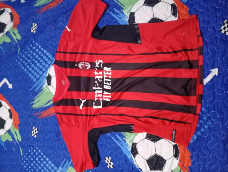 Camiseta fútbol AC Milan roja - 3