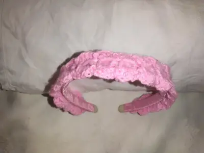Cintillo tejido burdeos - miniatura 3