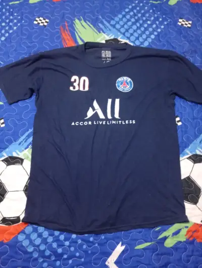 Polera PSG Messi azul con logo - miniatura 1
