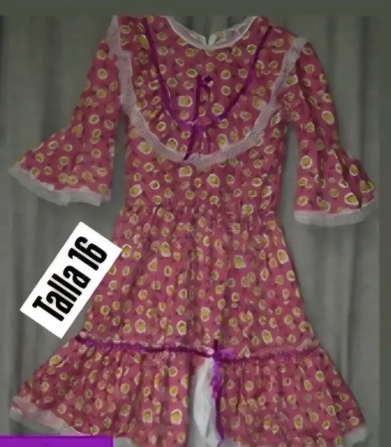 Vestido de Huasa talla 16 - 1
