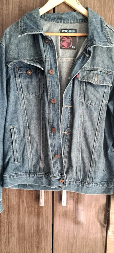 Chaqueta de mezclilla azul - miniatura 1