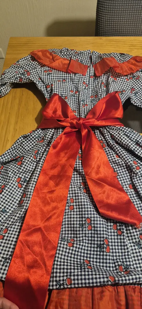 Vestido de huasa estampado talla 14 - 3