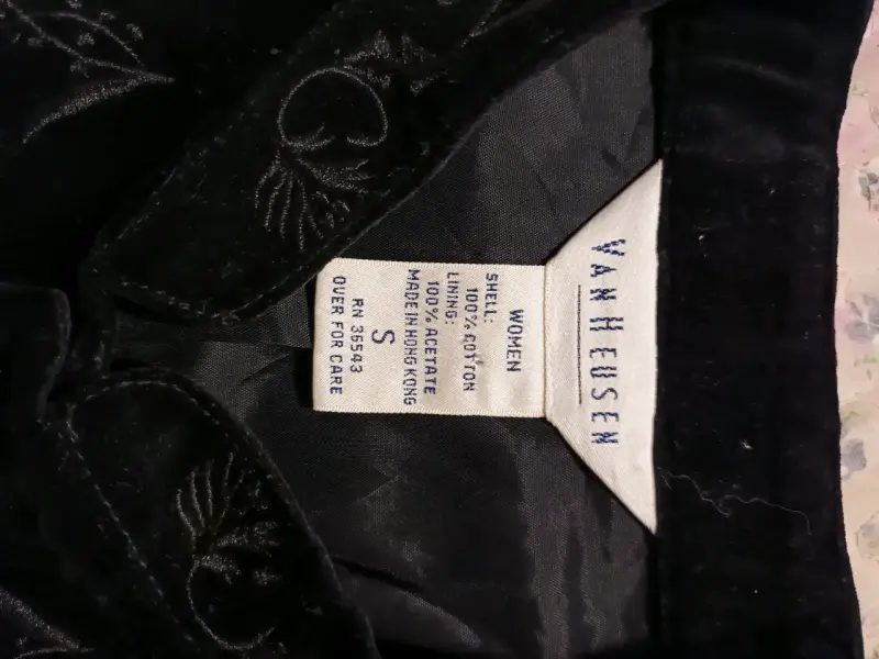 Chaleco Van heusen bordado vintage - 2