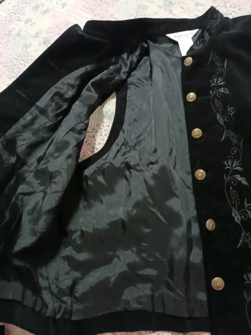 Chaleco Van heusen bordado vintage - 3