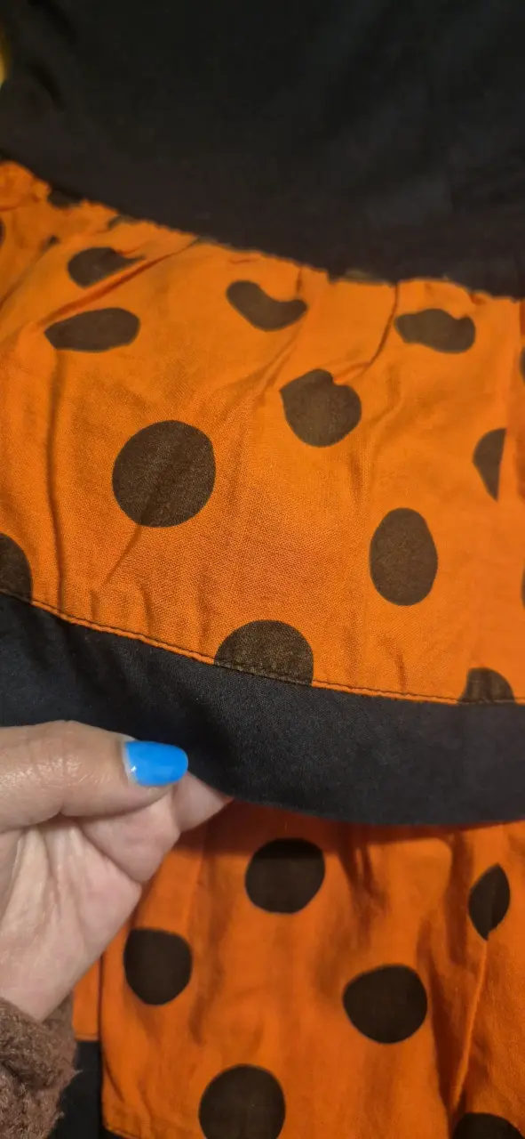 Vestido flamenco negro y naranja - 5
