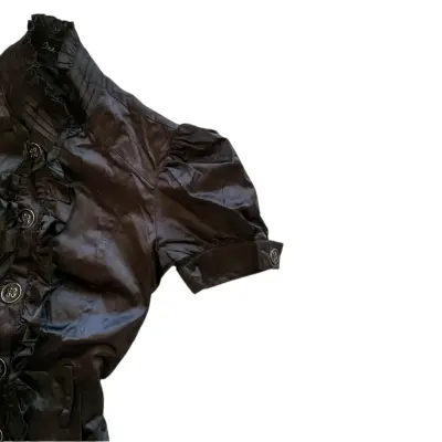 Vestido negro gótico - miniatura 3