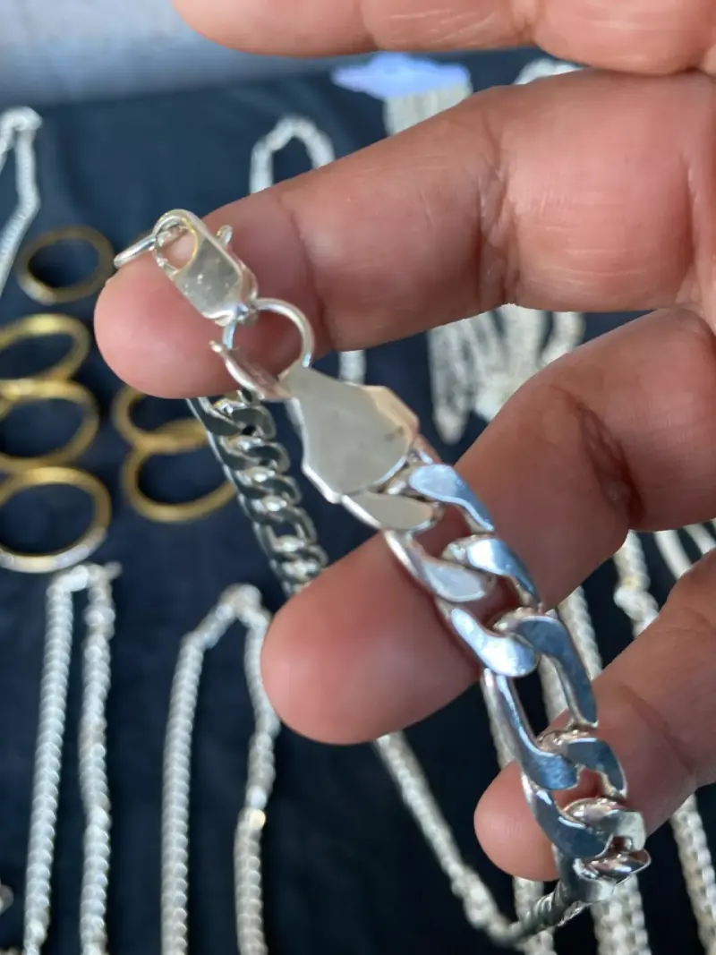 Cadena de plata gruesa - 2