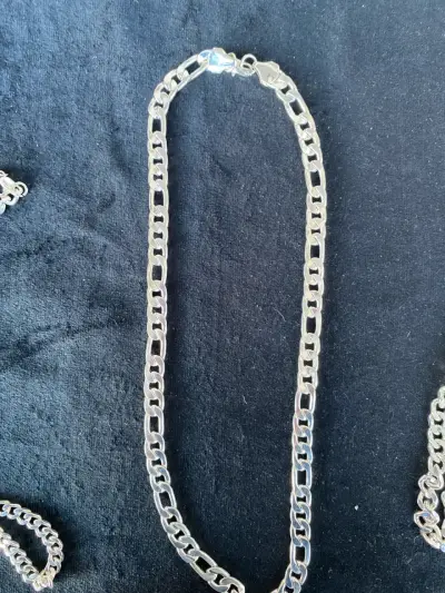 Cadena de plata gruesa - miniatura 3